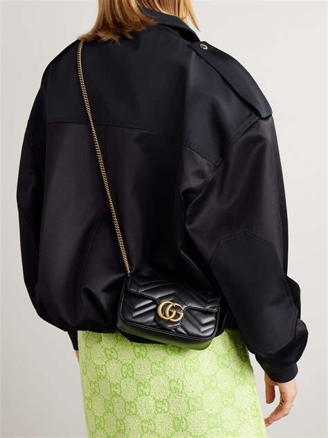 gucci marmon mini|Gucci Marmont mini quilted bag.